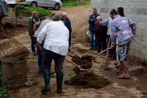 chantier paysage à la ferme